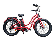 Coastal Cruiser - 750w Fat Tire Cruiser Step Thru 26x4 Electric Bike