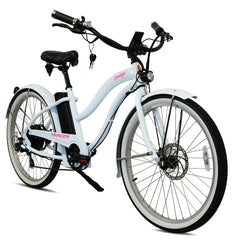 Tracer OMEGA 48V/14Ah 26" 500W 7 Speed Electric Beach Cruiser Bike for Women