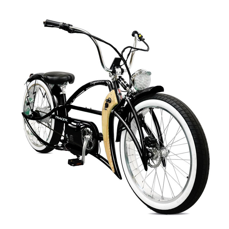 Tracer Signature Pro 26''  48V/17.5Ah 800W Electric Chopper Cruiser Bike w/ USB & Cigarette Lighter