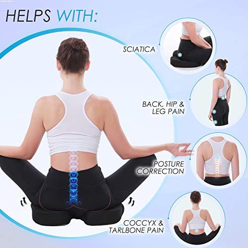 Easy Posture Brands Easy Posture Lumbar Back Support Mesh, Non Slip Double  Lock Strap Design (Black