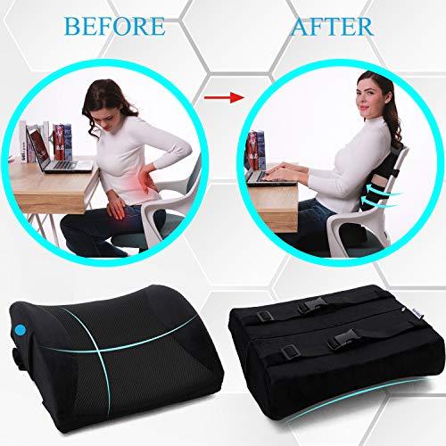 Coccyx Orthopedic Seat Cushion And Lumbar Support Pillow For